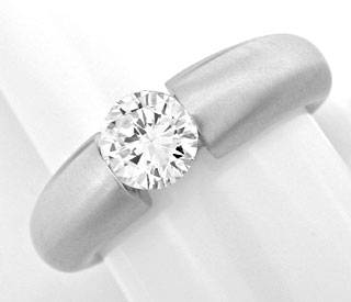 Foto 1 - Brillant-Spann Band Ring Wg, 0.83ct Diamant, S3868